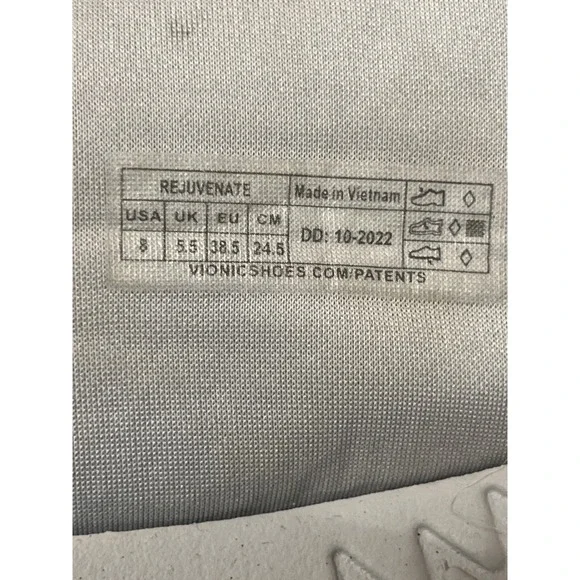 Vionic Rejuvenate Slides‎ Sandals Women's 8 Gray Orthotic Comfort Beach Resort - Picture 7 of 9